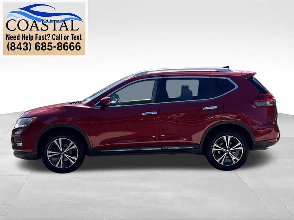 2017 Nissan Rogue SL Red at Coastal Chevrolet Cadillac