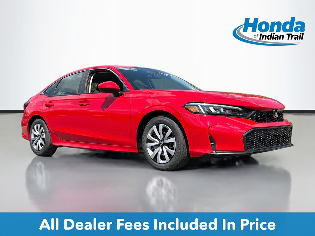 Rallye Red 2026 Honda Civic Sedan Front-Wheel Drive Continuously Variable Transmission