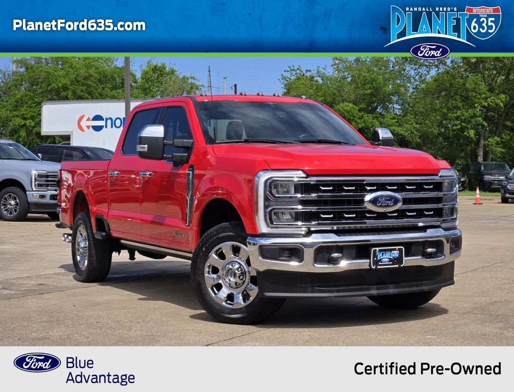 Race Red 2023 Ford F-250 Super Duty Lariat Crew Cab 4WD Pickup Truck Four-Wheel Drive Automatic