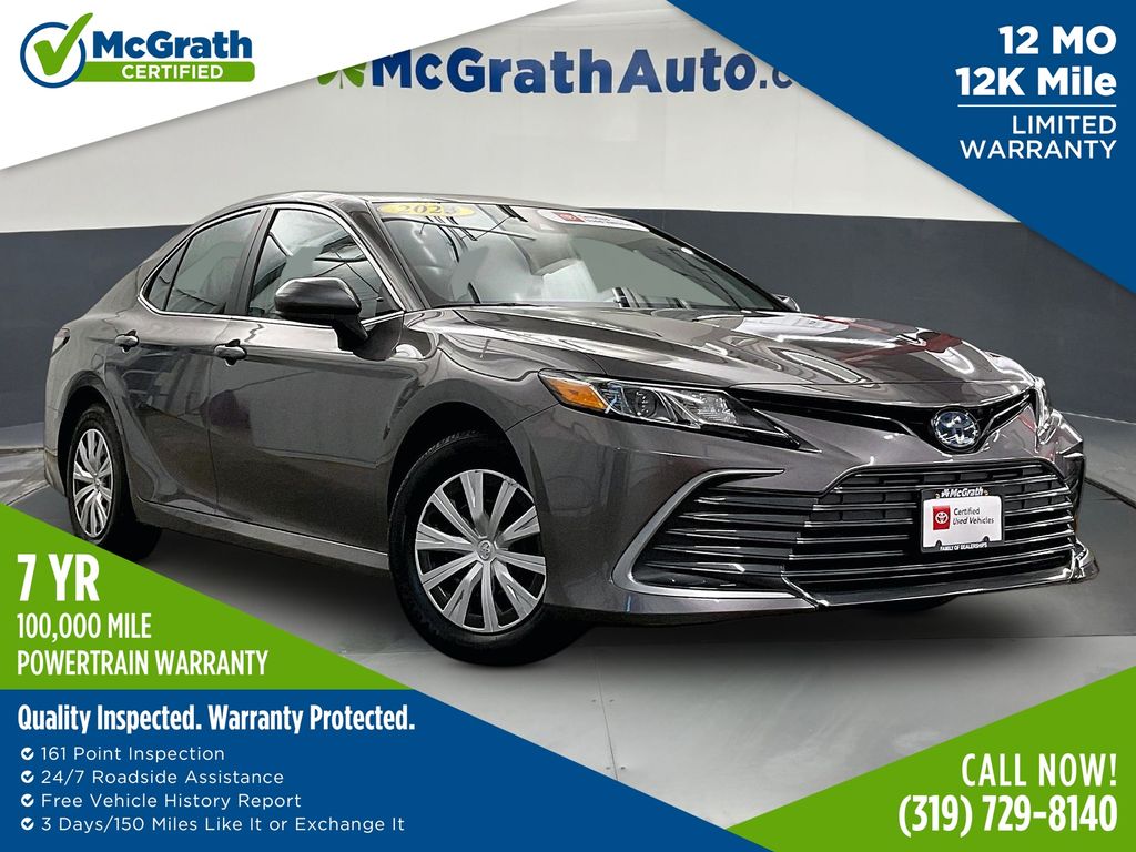Predawn Gray Mica 2023 Toyota Camry Hybrid Sedan Front-Wheel Drive Continuously Variable Transmission