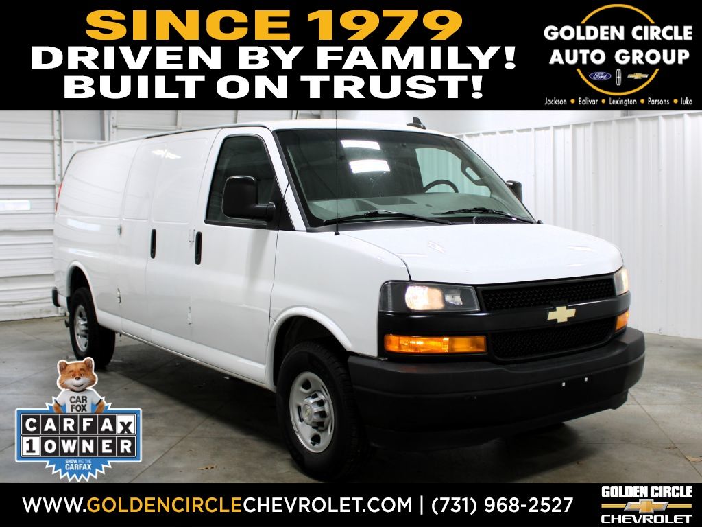 Summit White 2021 Chevrolet Express Cargo 2500 Extended RWD Van Rear-Wheel Drive 8-Speed Automatic Overdrive