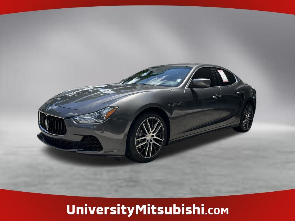 Gray 2014 Maserati Ghibli RWD Sedan Rear-Wheel Drive 8-Speed Automatic