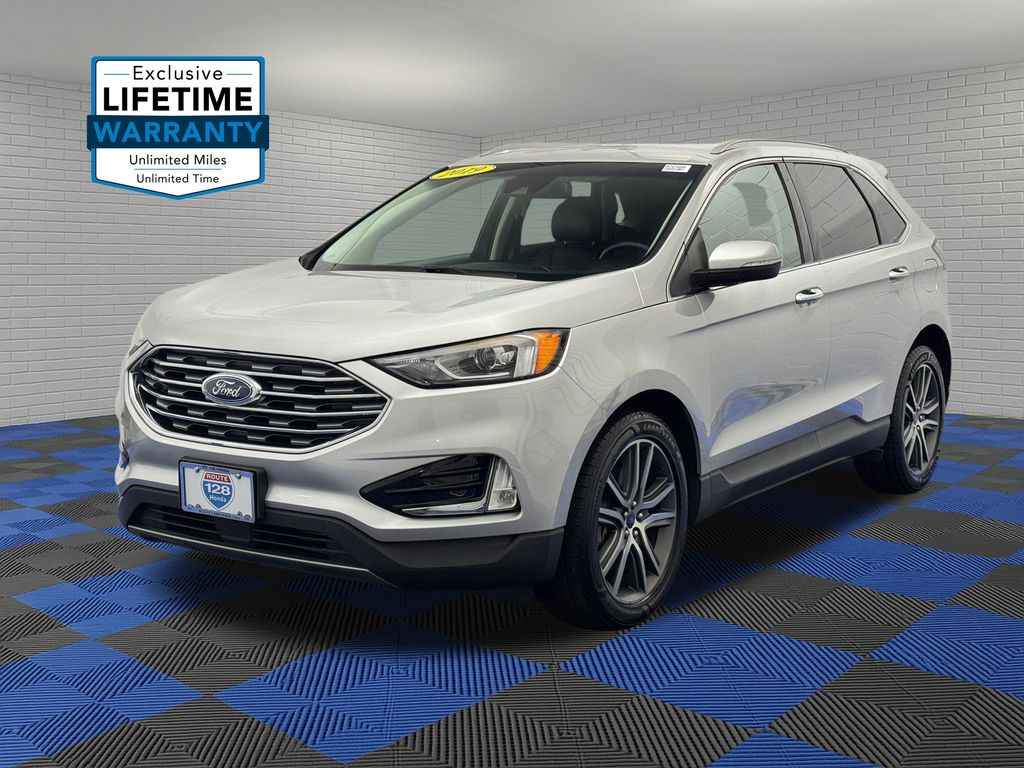 Ingot Silver Metallic 2019 Ford Edge SUV / Crossover All-Wheel Drive 8-Speed Automatic