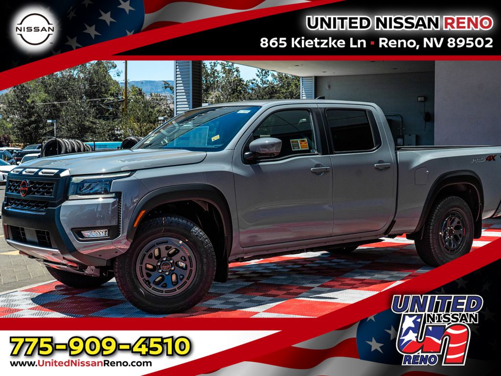 Boulder Gray Pearl 2026 Nissan Frontier Pickup Truck Four-Wheel Drive 9-Speed Automatic Overdrive