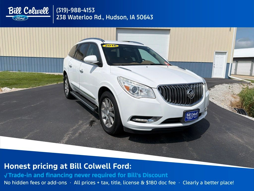 Summit White 2016 Buick Enclave SUV / Crossover Front-Wheel Drive 6-Speed Automatic Overdrive