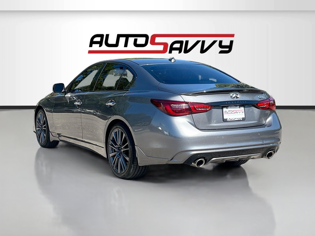 2022 INFINITI Q50 Red Sport 400 Gray at AutoSavvy Houston Southwest