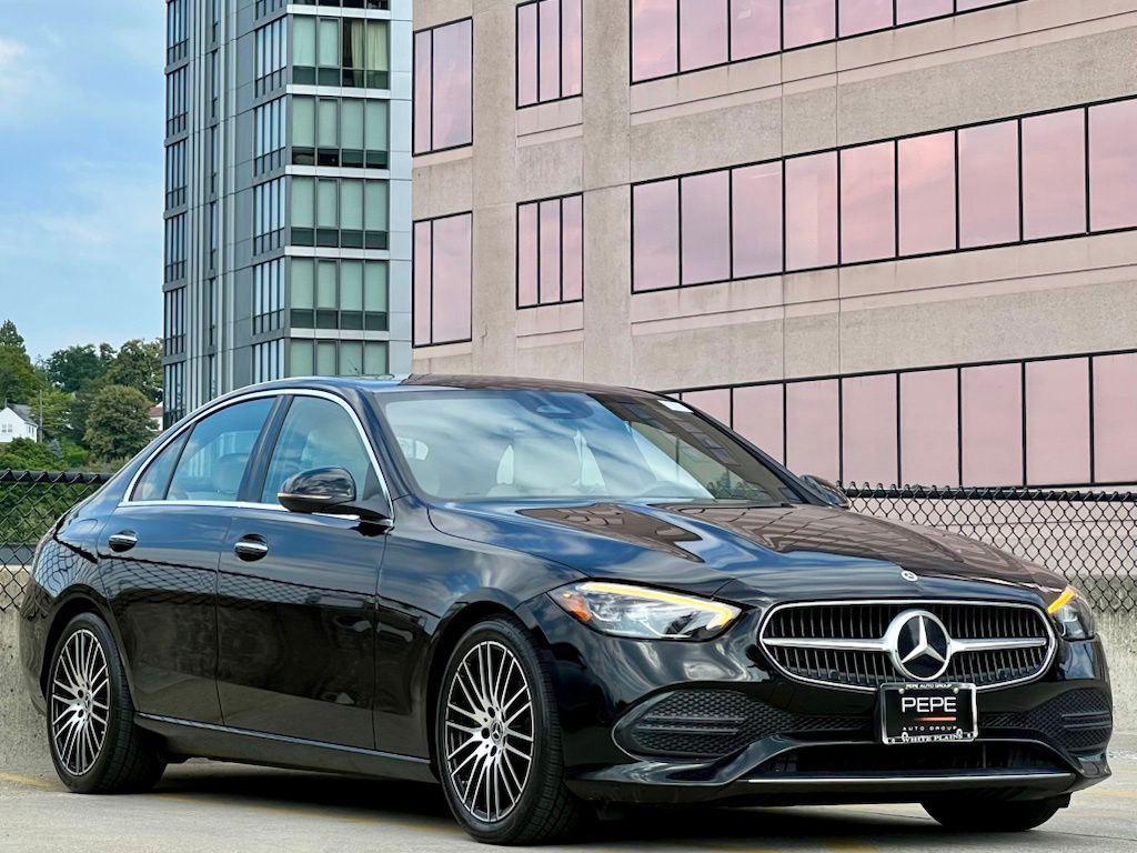 Black 2022 Mercedes-Benz C-Class Sedan All-Wheel Drive 9-Speed Automatic
