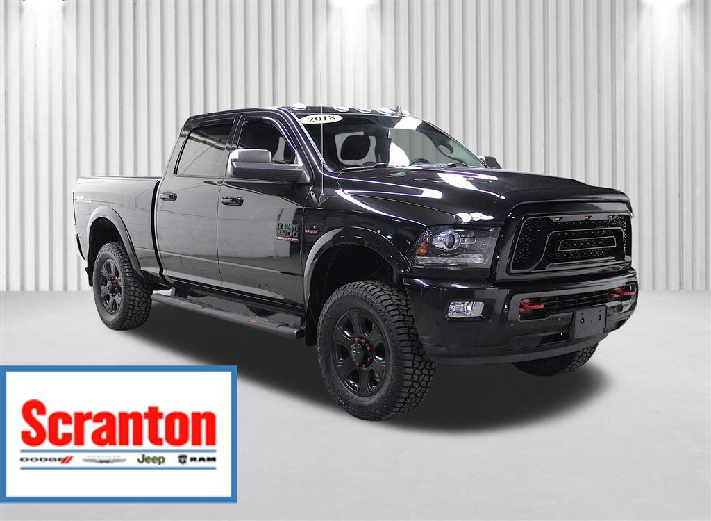 Brilliant Black Crystal Pearlcoat 2018 RAM 2500 Pickup Truck Four-Wheel Drive 6-Speed Automatic