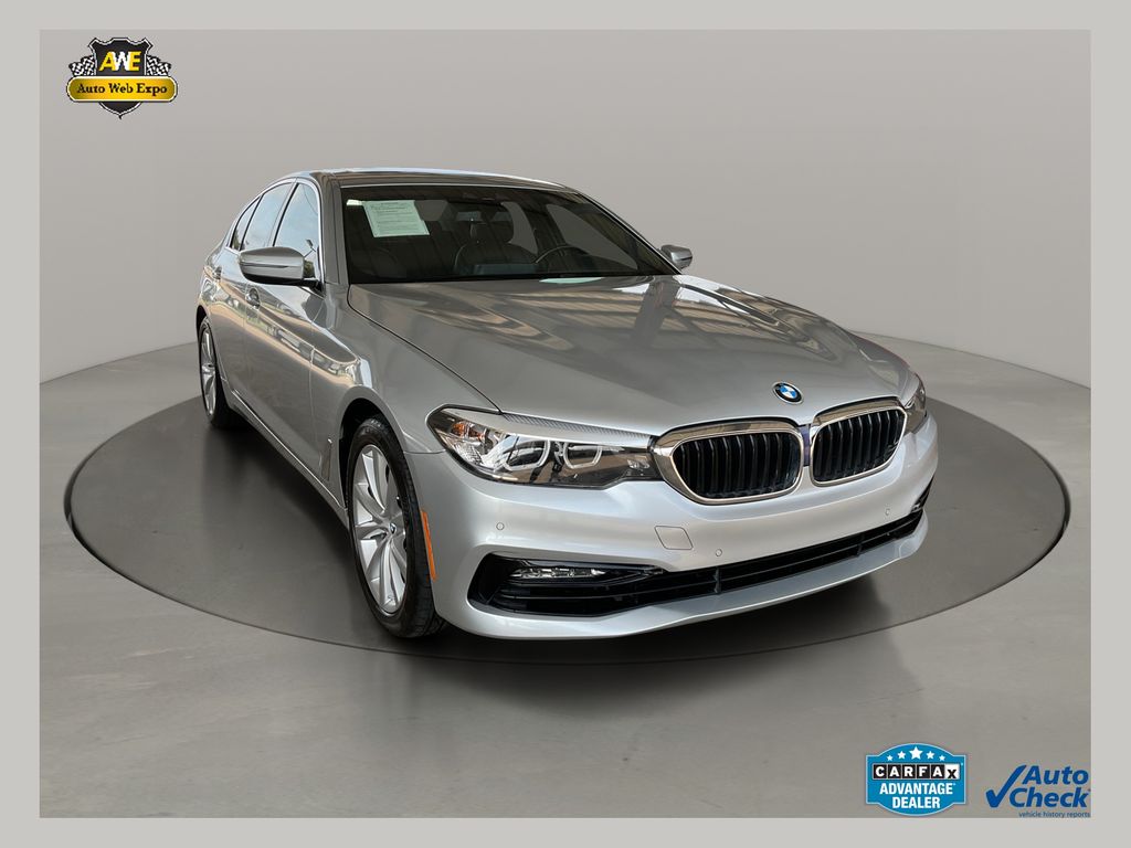 Glacier Silver Metallic 2019 BMW 5 Series Sedan All-Wheel Drive 8-Speed Automatic