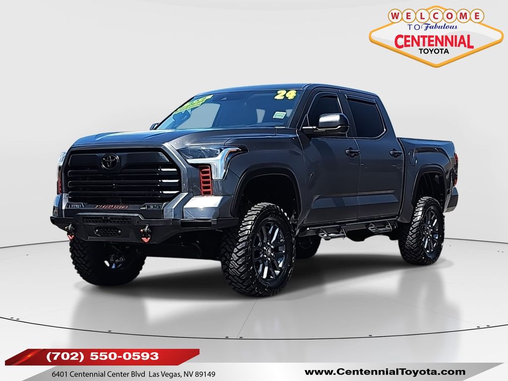 Magnetic Gray Metallic 2024 Toyota Tundra SR5 CrewMax Cab 4WD Pickup Truck Four-Wheel Drive Automatic