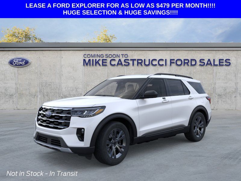 Star White Metallic Tri-Coat 2026 Ford Explorer SUV / Crossover All-Wheel Drive Automatic