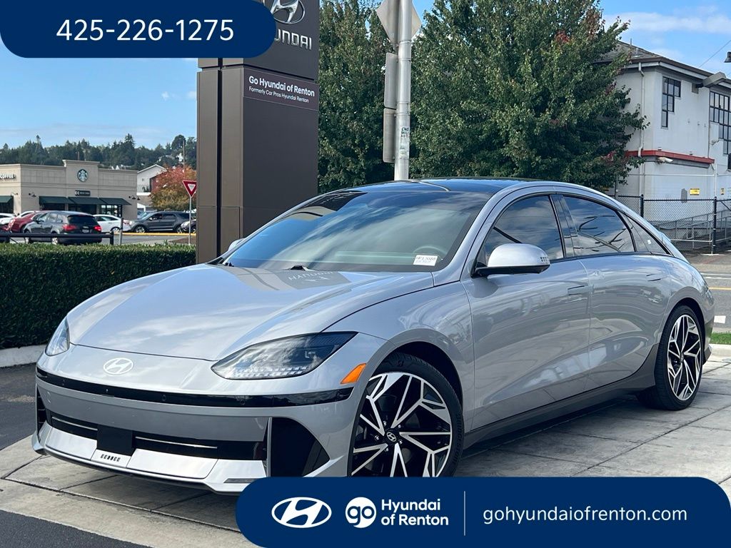 Curated Silver 2023 Hyundai Ioniq 6 Sedan All-Wheel Drive 1-Speed Automatic