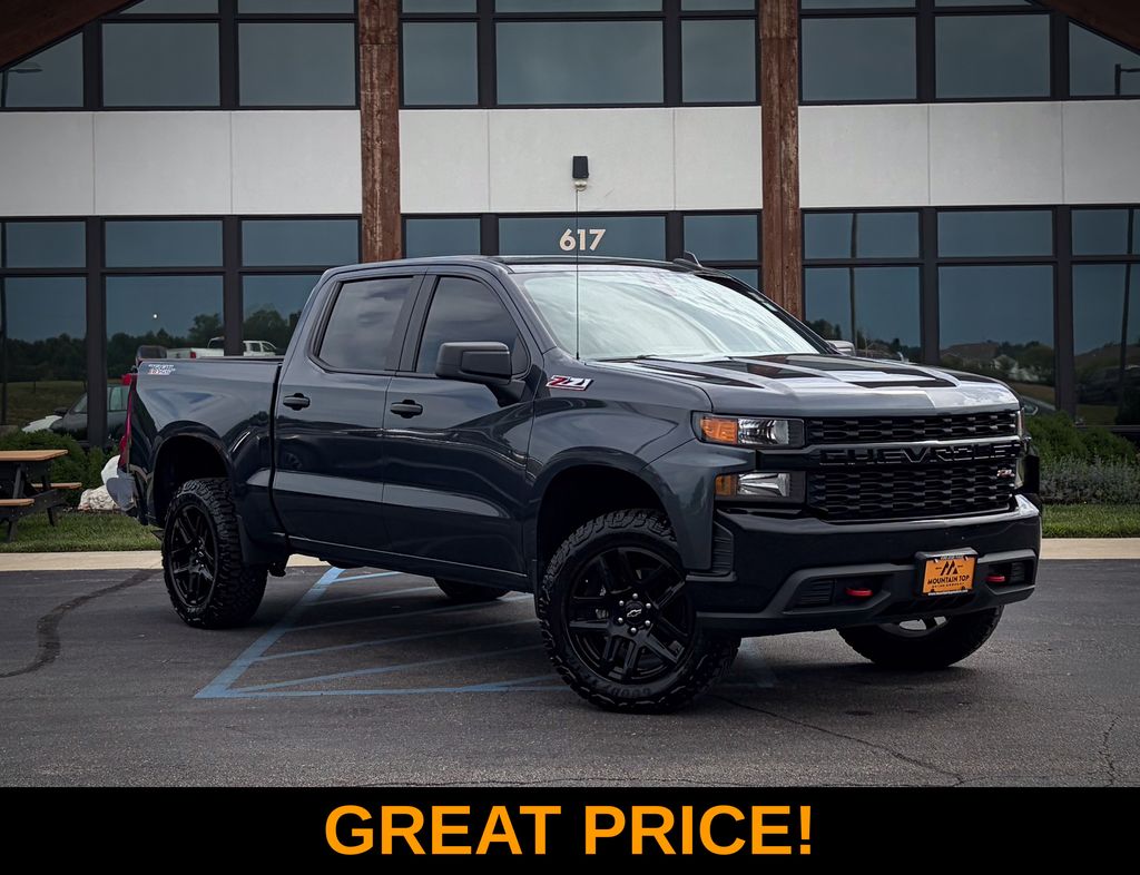 Shadow Gray Metallic 2022 Chevrolet Silverado 1500 Pickup Truck Four-Wheel Drive 8-Speed Automatic