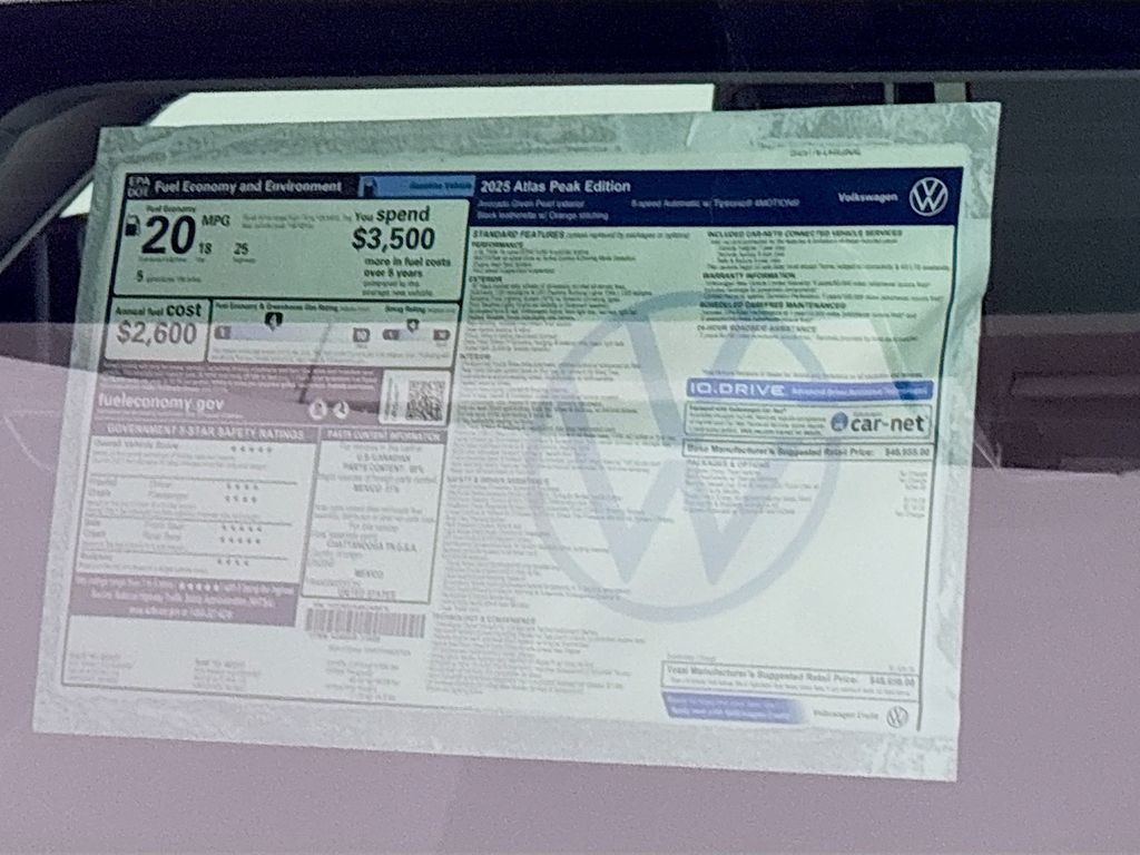 2025 Volkswagen Atlas 2.0T Peak Edition