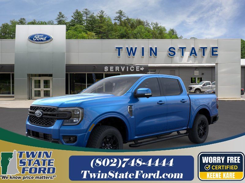 Blue Metallic 2025 Ford Ranger Pickup Truck Four-Wheel Drive Automatic