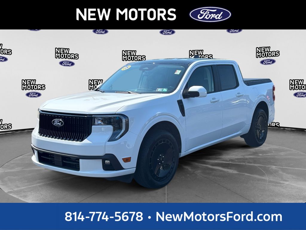 Oxford White 2025 Ford Maverick Pickup Truck All-Wheel Drive 7-Speed Automatic