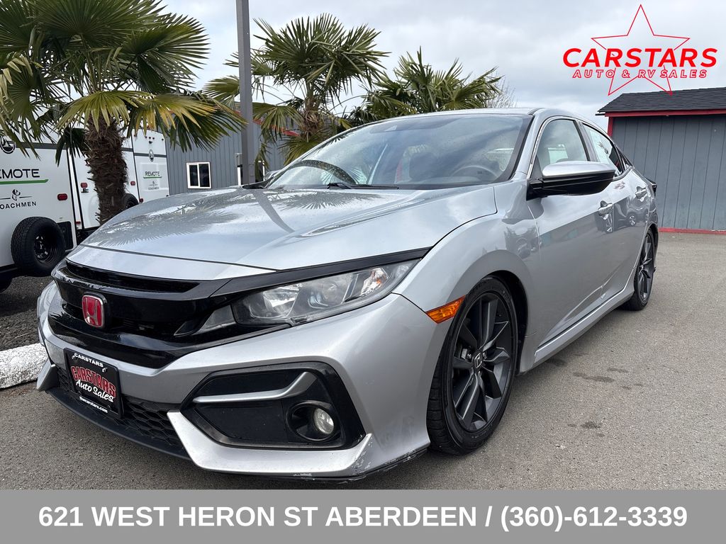 Silver 2020 Honda Civic Hatchback EX FWD Hatchback Front-Wheel Drive Continuously Variable Transmission