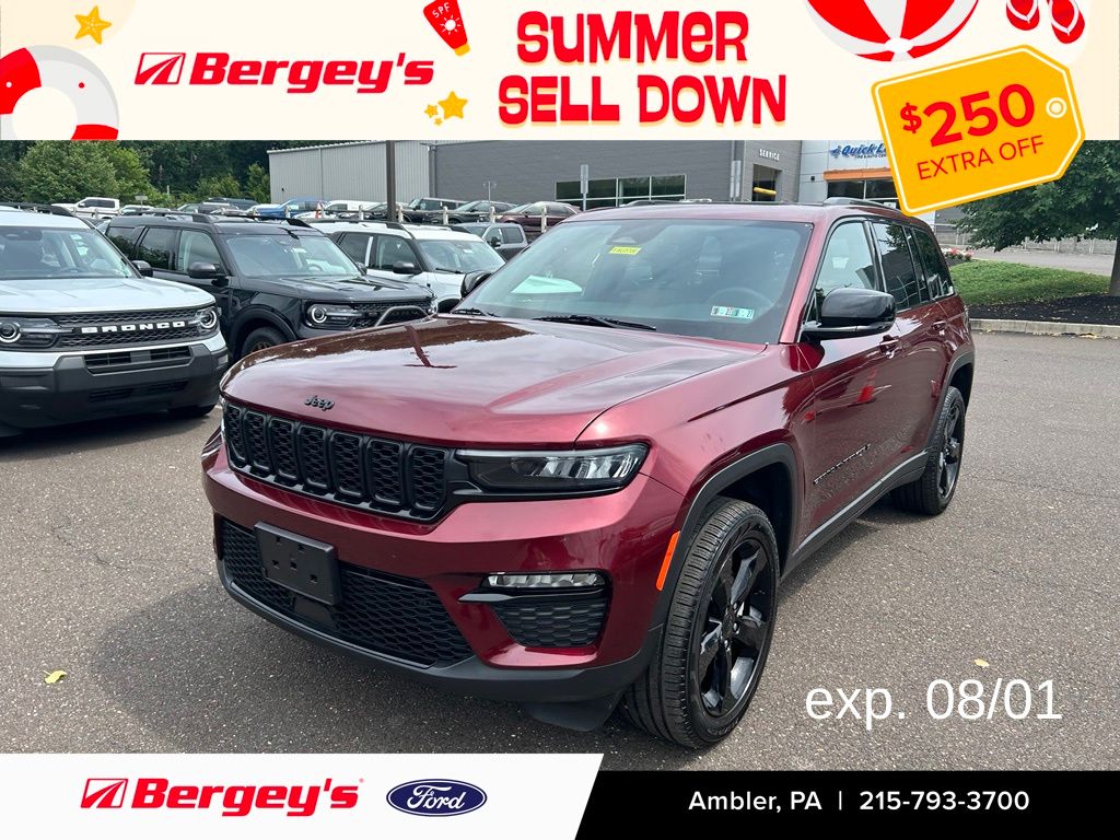 Velvet Red Pearlcoat 2024 Jeep Grand Cherokee SUV / Crossover Four-Wheel Drive 8-Speed Automatic
