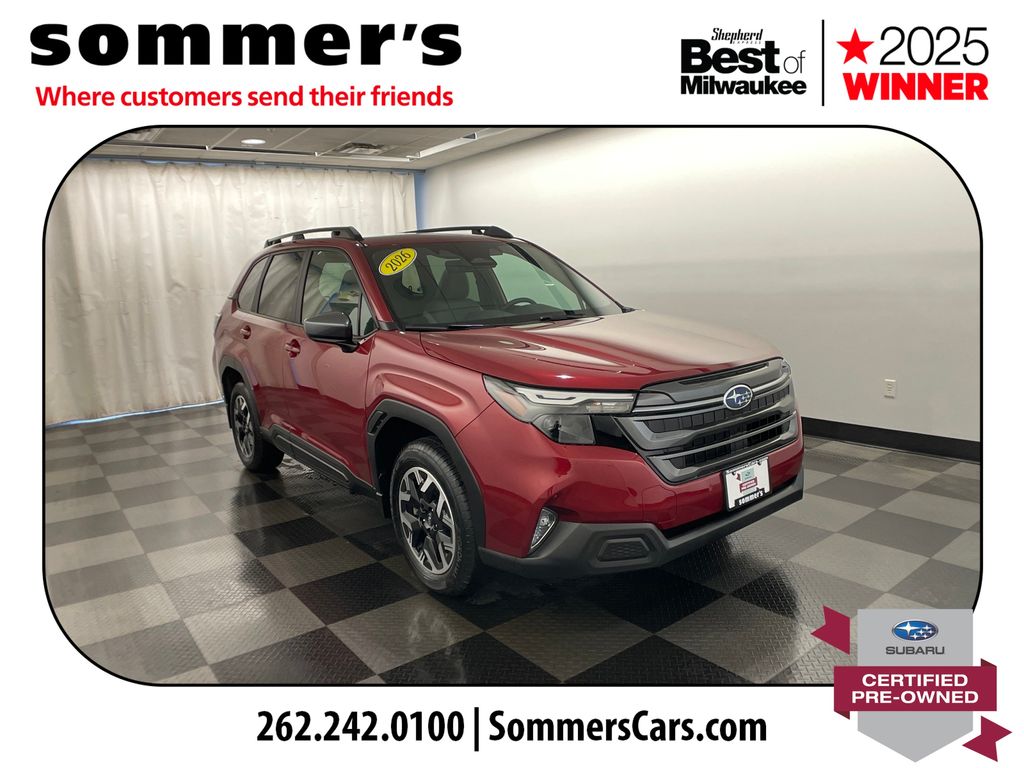 Red 2026 Subaru Forester Crossover AWD SUV / Crossover All-Wheel Drive Continuously Variable Transmission