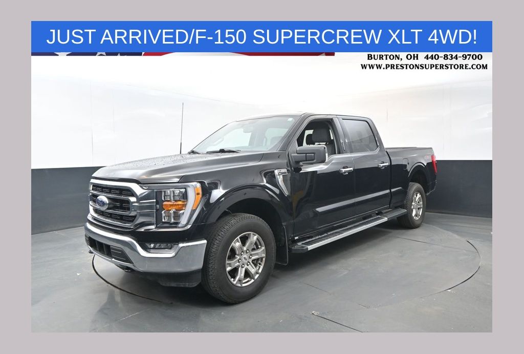 Black Metallic 2022 Ford F-150 Pickup Truck Four-Wheel Drive Automatic