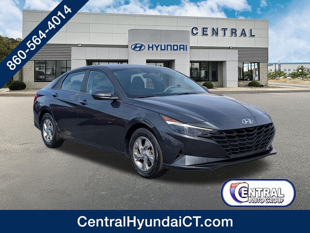 Portofino Gray 2021 Hyundai Elantra SE FWD Sedan Front-Wheel Drive Continuously Variable Transmission