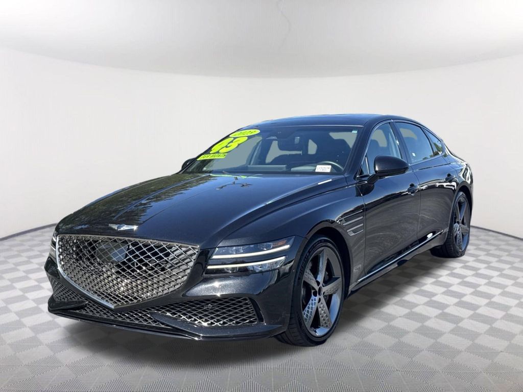 Vik Black 2023 Genesis G80 3.5T Sport AWD Sedan All-Wheel Drive 8-Speed Automatic