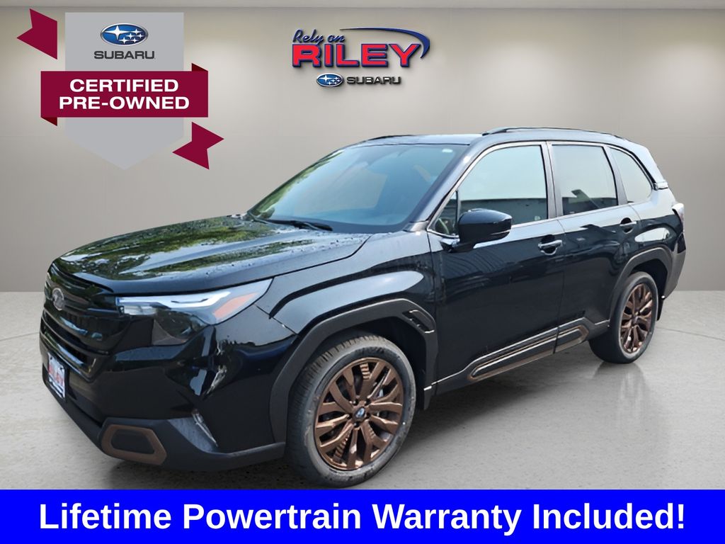 Crystal Black Silica 2025 Subaru Forester SUV / Crossover All-Wheel Drive Continuously Variable Transmission
