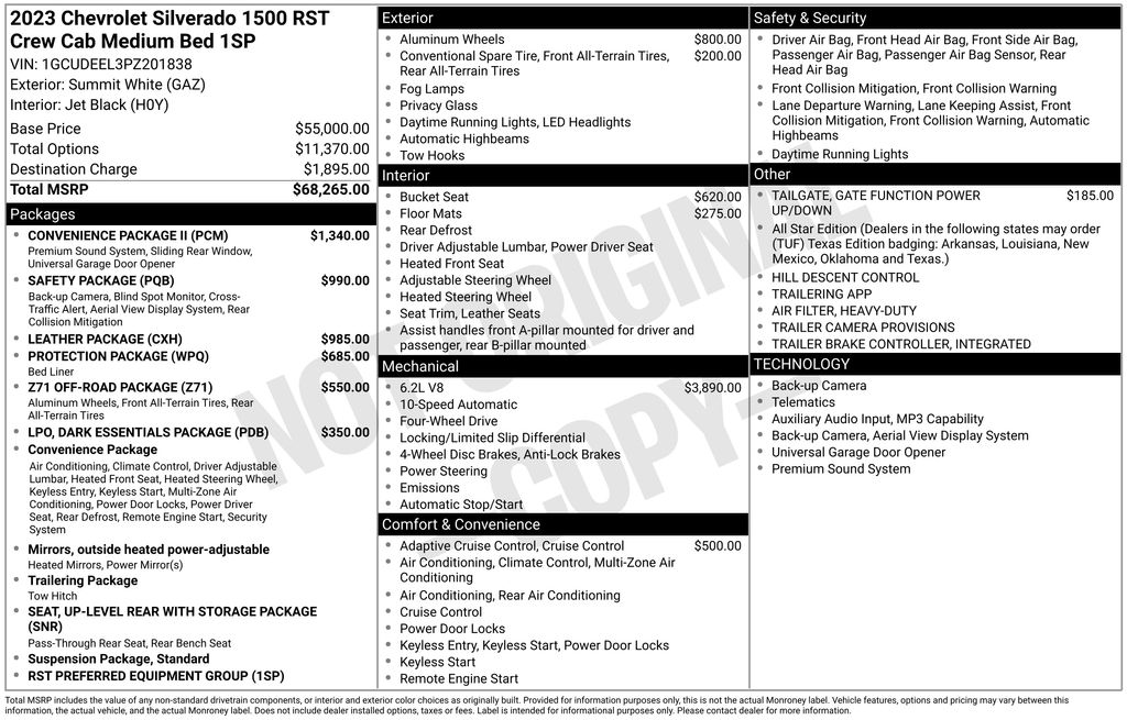 2023 Chevrolet Silverado 1500 RST White at Mazda of Columbia