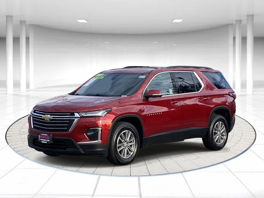 Radiant Red 2023 Chevrolet Traverse SUV / Crossover Front-Wheel Drive 9-Speed Automatic