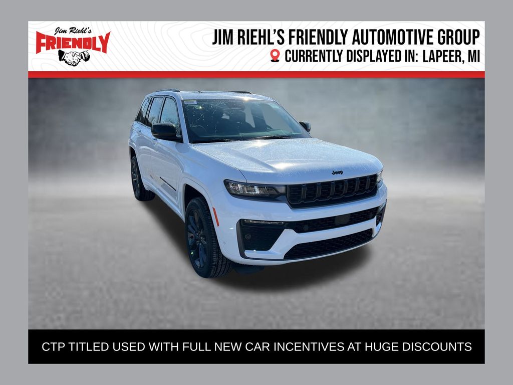 Bright White Clearcoat 2026 Jeep Grand Cherokee SUV / Crossover Four-Wheel Drive 8-Speed Automatic