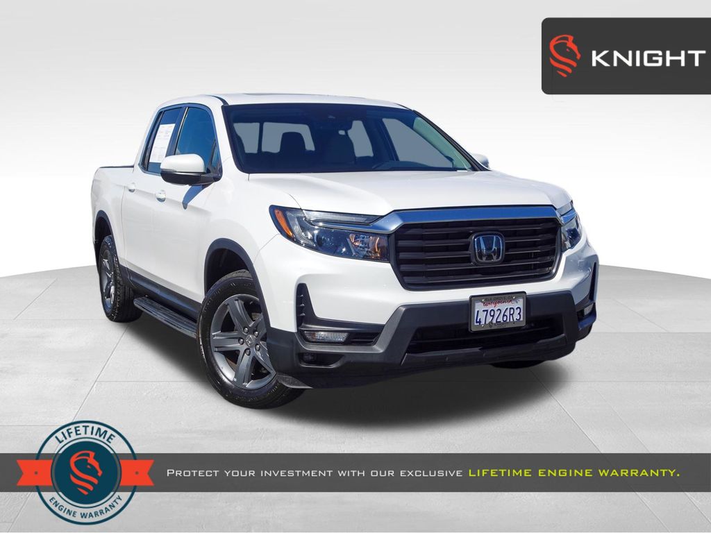 Platinum White Pearl 2023 Honda Ridgeline RTL AWD Pickup Truck All-Wheel Drive 9-Speed Automatic