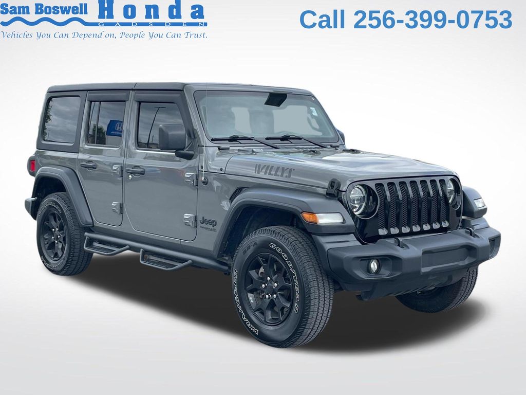 Sting-Gray Clearcoat 2020 Jeep Wrangler Unlimited Willys 4WD SUV / Crossover Four-Wheel Drive 8-Speed Automatic