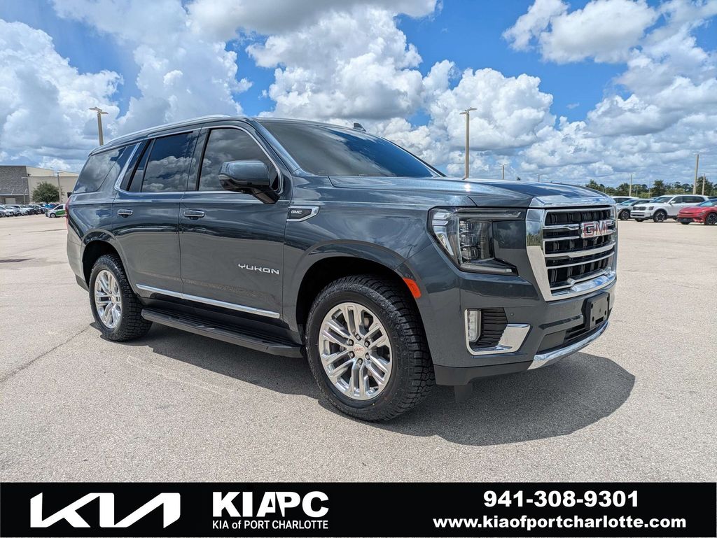 Gray (Dark Sky Metallic) 2021 GMC Yukon SUV / Crossover Four-Wheel Drive 