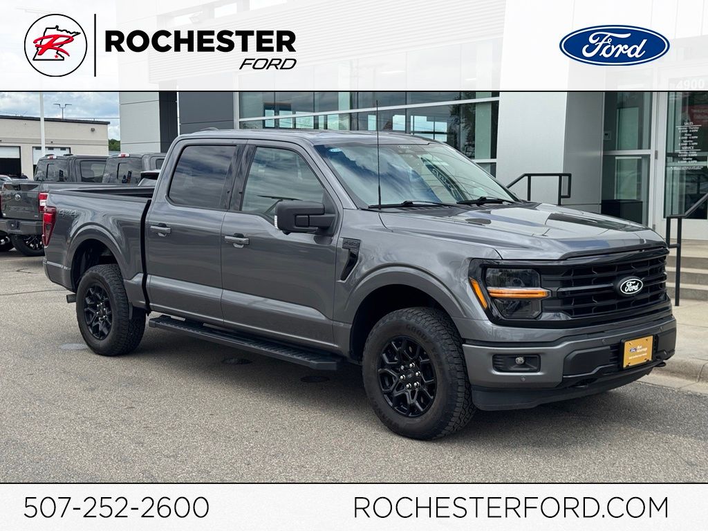 Carbonized Gray Metallic 2024 Ford F-150 XLT SuperCrew 4WD Pickup Truck Four-Wheel Drive Automatic