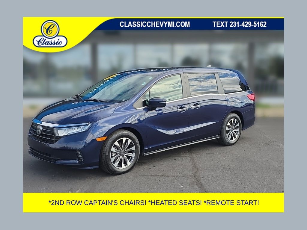 Blue 2023 Honda Odyssey Minivan Front-Wheel Drive Automatic