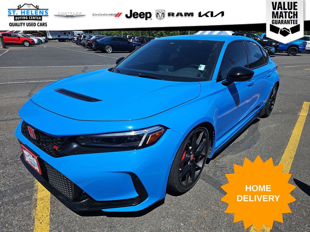 Blue 2025 Honda Civic Type R Hatchback Front-Wheel Drive 6-Speed Manual