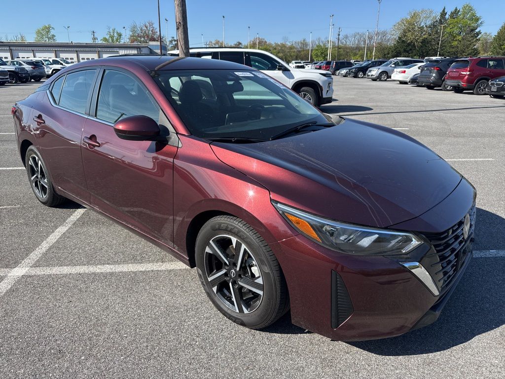 Rosewood 2024 Nissan Sentra SV FWD Sedan Front-Wheel Drive Continuously Variable Transmission