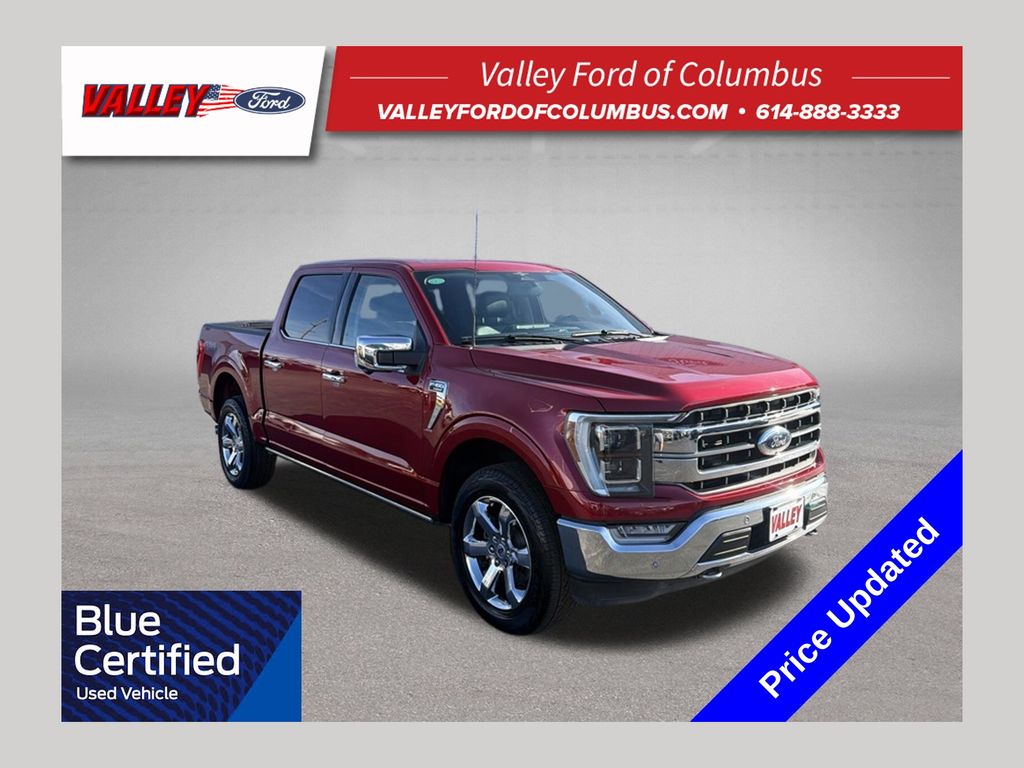 Red 2023 Ford F-150 Pickup Truck Four-Wheel Drive Automatic