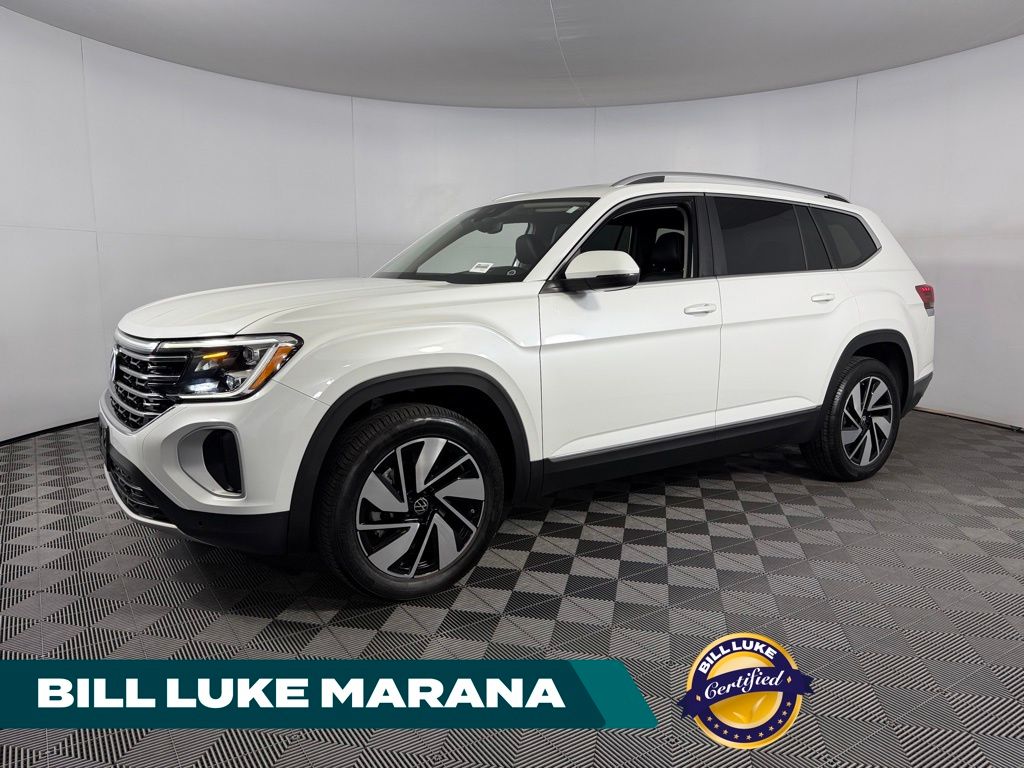 Opal White Pearl 2025 Volkswagen Atlas SUV / Crossover All-Wheel Drive 8-Speed Automatic