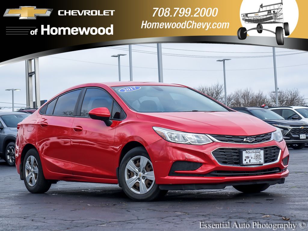 Red Hot 2017 Chevrolet Cruze LS Sedan FWD Sedan Front-Wheel Drive 6-Speed Automatic