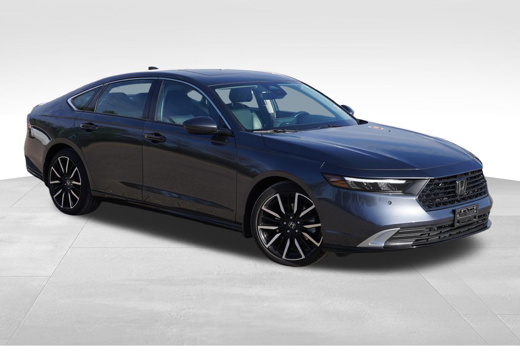 Meteorite Gray Metallic 2024 Honda Accord Hybrid Touring FWD Sedan Front-Wheel Drive Continuously Variable Transmission