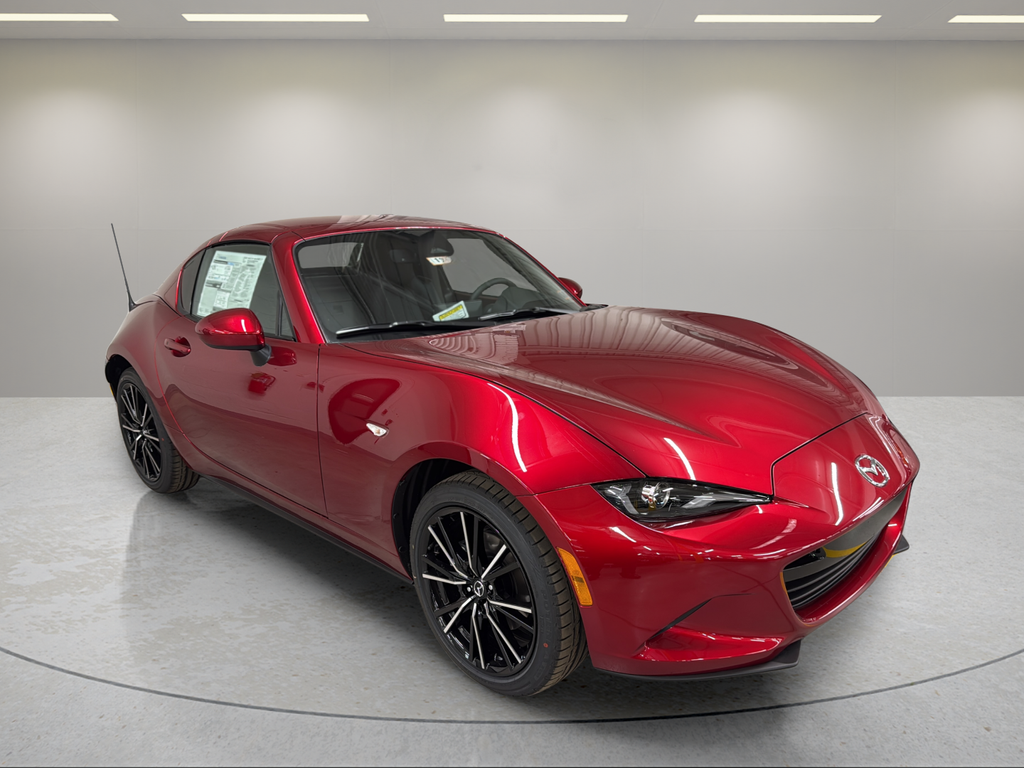2025 Mazda MX-5 Miata RF Grand Touring Red at Rochrich Mazda