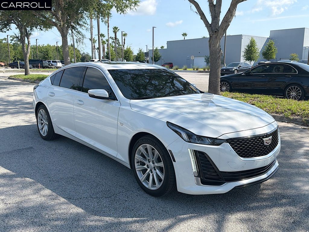 Summit White 2024 Cadillac CT5 Luxury RWD Sedan Rear-Wheel Drive Automatic