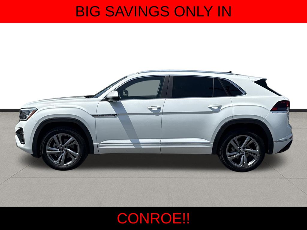 2024 Volkswagen Atlas Cross Sport 2.0T SEL R-Line White at DeMontrond Gulf Freeway