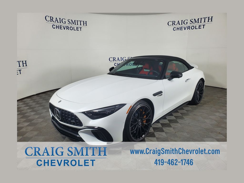 White 2022 Mercedes-Benz SL-Class Convertible All-Wheel Drive 9-Speed Automatic