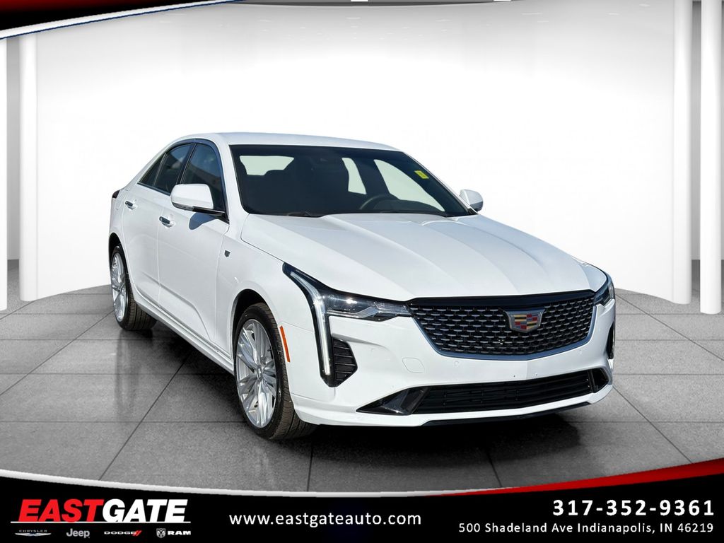 Summit White 2026 Cadillac CT4 Premium Luxury AWD Sedan All-Wheel Drive 8-Speed Automatic