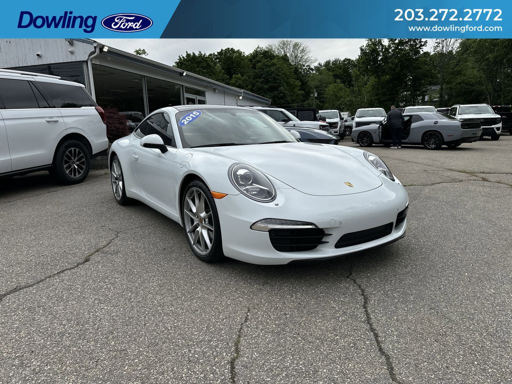 White 2015 Porsche 911 Carrera Coupe RWD Coupe Rear-Wheel Drive 7-Speed Automatic