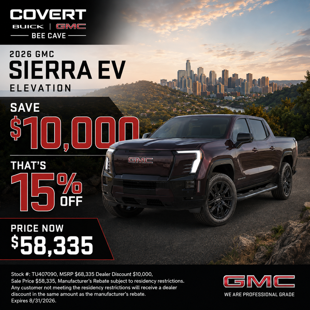Summit White 2026 GMC Sierra EV Pickup Truck All-Wheel Drive 1-Speed Automatic