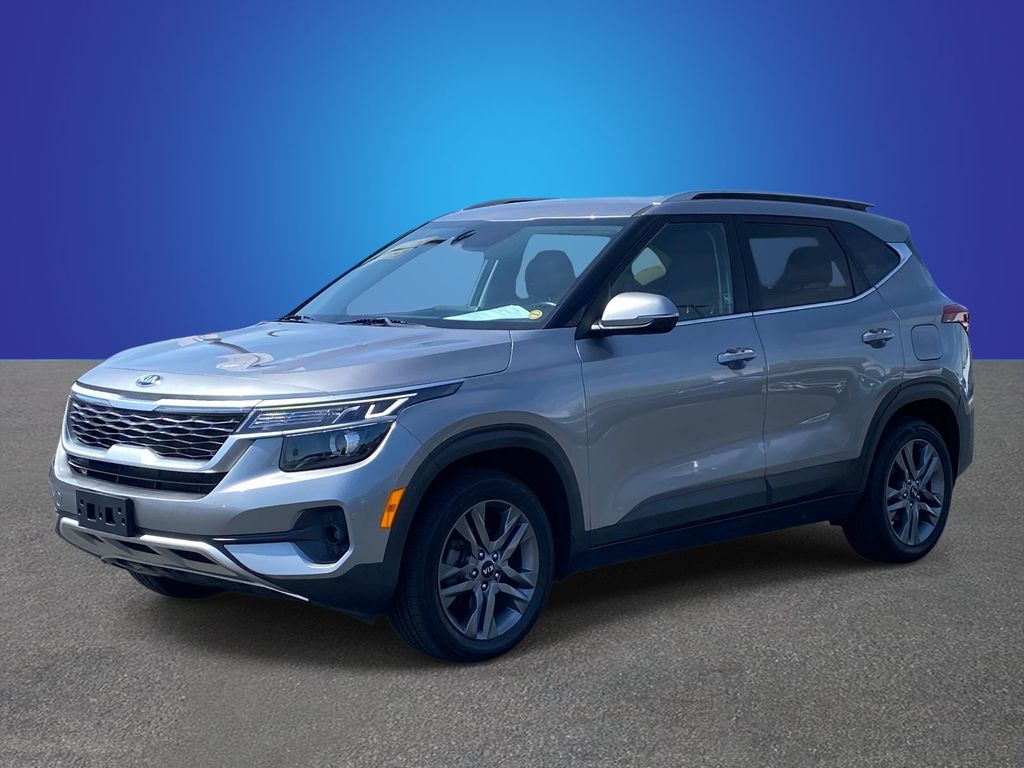 Steel Gray 2021 Kia Seltos S FWD SUV / Crossover Front-Wheel Drive Continuously Variable Transmission