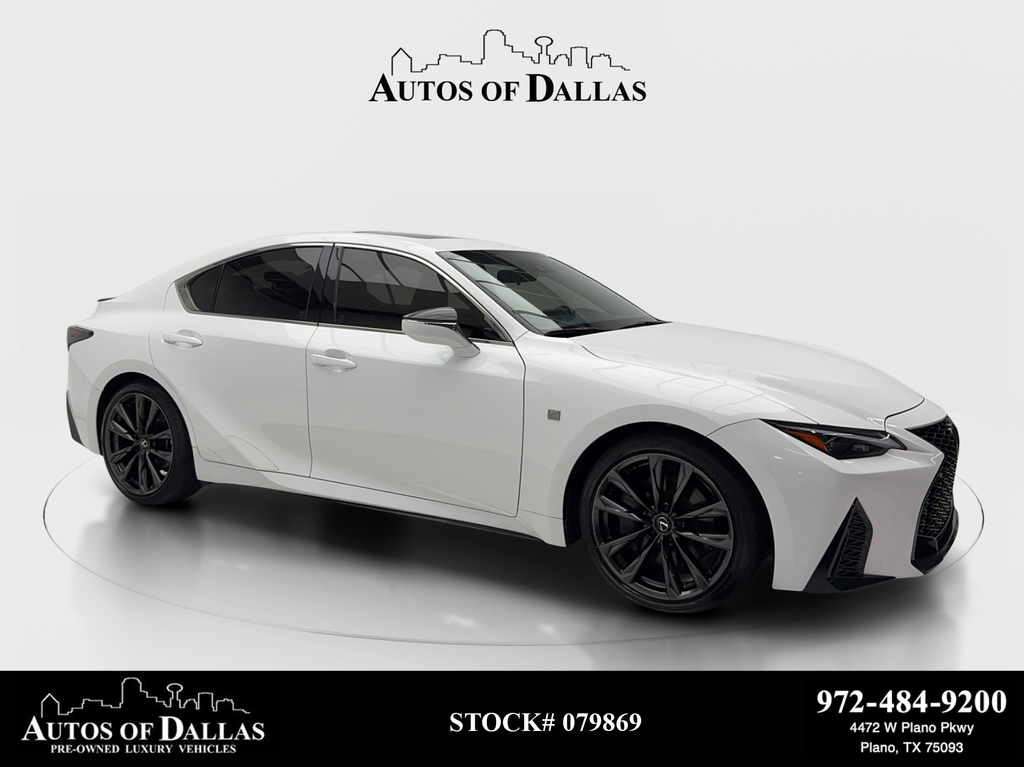 Ultra White 2024 Lexus IS 350 F Sport Design RWD Sedan Rear-Wheel Drive 8-Speed Automatic